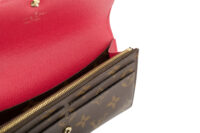 0633. Louis Vuitton Emilie Charm Folding Coin Purse Monogram Canvas, Gold Hardware12