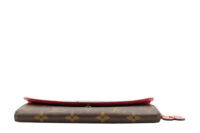 0633. Louis Vuitton Emilie Charm Folding Coin Purse Monogram Canvas, Gold Hardware7