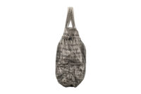 0642. Chanel Coco 32 Rue Cambon Metallic Grey Nylon Tote Shopping Bag4