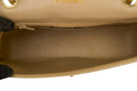 0643. Chanel Quilted Beige Leather Medium Flap Bag, Gold Hardware15