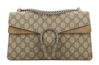 0650. Gucci Dionysus Large Supreme Canvas Chain Handbag, Ruthenium Hardware1