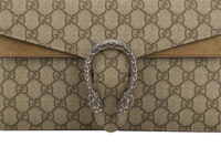 0650. Gucci Dionysus Large Supreme Canvas Chain Handbag, Ruthenium Hardware7