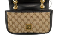 0651. Gucci Marmont Small Supreme Quilted Canvas, Gold Hardware10