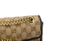 0651. Gucci Marmont Small Supreme Quilted Canvas, Gold Hardware7