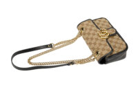 0651. Gucci Marmont Small Supreme Quilted Canvas, Gold Hardware9