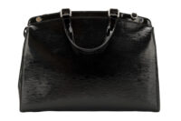 0656. Louis Vuitton Brea Black Patent Monogram Silver Hardware4