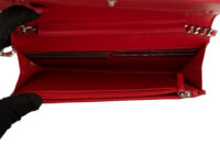 0658. Chanel Boy Wallet on Chain (WOC) Red Patent Quilted Leather, Silver Hardware13