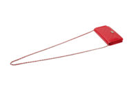 0658. Chanel Boy Wallet on Chain (WOC) Red Patent Quilted Leather, Silver Hardware8