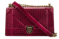 0659. Dior Diorama Small Metallic Pink Microcannage Leather, Gold Hardware1