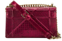 0659. Dior Diorama Small Metallic Pink Microcannage Leather, Gold Hardware4