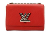 0660. Louis Vuitton Twist MM Red Epi leather, Silver Hardware1