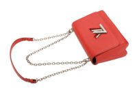 0660. Louis Vuitton Twist MM Red Epi leather, Silver Hardware10