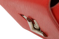 0660. Louis Vuitton Twist MM Red Epi leather, Silver Hardware11