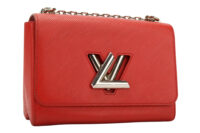 0660. Louis Vuitton Twist MM Red Epi leather, Silver Hardware2