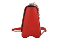 0660. Louis Vuitton Twist MM Red Epi leather, Silver Hardware5