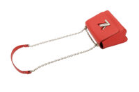 0660. Louis Vuitton Twist MM Red Epi leather, Silver Hardware9