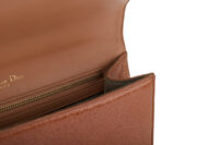 0661. Dior Diorama Small Brown Crinkled Leather, Gold Hardware15