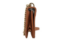 0661. Dior Diorama Small Brown Crinkled Leather, Gold Hardware3