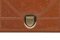 0661. Dior Diorama Small Brown Crinkled Leather, Gold Hardware7