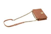 0661. Dior Diorama Small Brown Crinkled Leather, Gold Hardware9