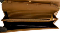 0663. Yves Saint Laurent Enveope Wallet on Chain (WOC) Brown Leather11