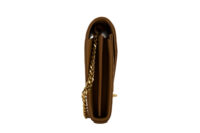 0663. Yves Saint Laurent Enveope Wallet on Chain (WOC) Brown Leather3