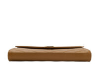 0663. Yves Saint Laurent Enveope Wallet on Chain (WOC) Brown Leather5