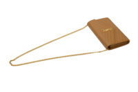 0663. Yves Saint Laurent Enveope Wallet on Chain (WOC) Brown Leather6