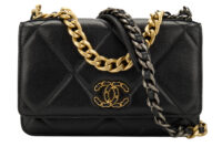 0665. Chanel 19 Wallet on Chain (WOC) Black Lambskin Leather, Mixed Chain Hardware1