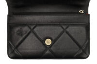 0665. Chanel 19 Wallet on Chain (WOC) Black Lambskin Leather, Mixed Chain Hardware10