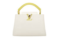 0671. Louis Vuitton Capucines BB White:Lime Leather, Gold Hardware1