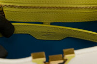 0671. Louis Vuitton Capucines BB White:Lime Leather, Gold Hardware12