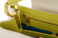 0671. Louis Vuitton Capucines BB White:Lime Leather, Gold Hardware14