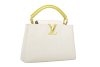 0671. Louis Vuitton Capucines BB White:Lime Leather, Gold Hardware2