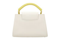 0671. Louis Vuitton Capucines BB White:Lime Leather, Gold Hardware4