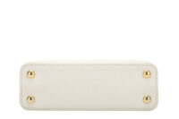 0671. Louis Vuitton Capucines BB White:Lime Leather, Gold Hardware6