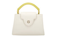 0671. Louis Vuitton Capucines BB White:Lime Leather, Gold Hardware8
