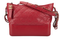 0673. Chanel Gabrielle Medium Pink Quilted Leather Chain Handbag1