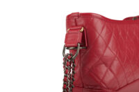 0673. Chanel Gabrielle Medium Pink Quilted Leather Chain Handbag12