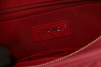 0673. Chanel Gabrielle Medium Pink Quilted Leather Chain Handbag13