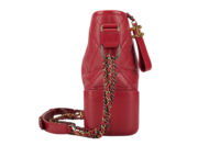 0673. Chanel Gabrielle Medium Pink Quilted Leather Chain Handbag3