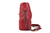 0673. Chanel Gabrielle Medium Pink Quilted Leather Chain Handbag4