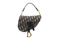 0677. Dior Mini Saddle Oblique Canvas, Gold Hardware1