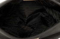 0680. Prada Re-Nylon Black Belt Bag, Silver Hardware14