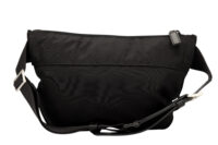0680. Prada Re-Nylon Black Belt Bag, Silver Hardware5