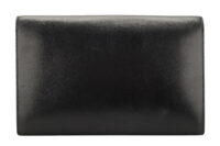 0681. Hermes Vintage Pan Box Black Calfskin Leather Clutch, Gold Hardware4