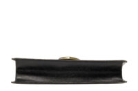 0681. Hermes Vintage Pan Box Black Calfskin Leather Clutch, Gold Hardware6