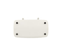 0684. ALAIA Mina 20 Laser Cut White Leather Tote bag6