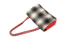 0685. Chanel Medium Single Flap Bag, Black Plaid Tweed, Silver hardware10