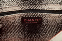 0685. Chanel Medium Single Flap Bag, Black Plaid Tweed, Silver hardware14